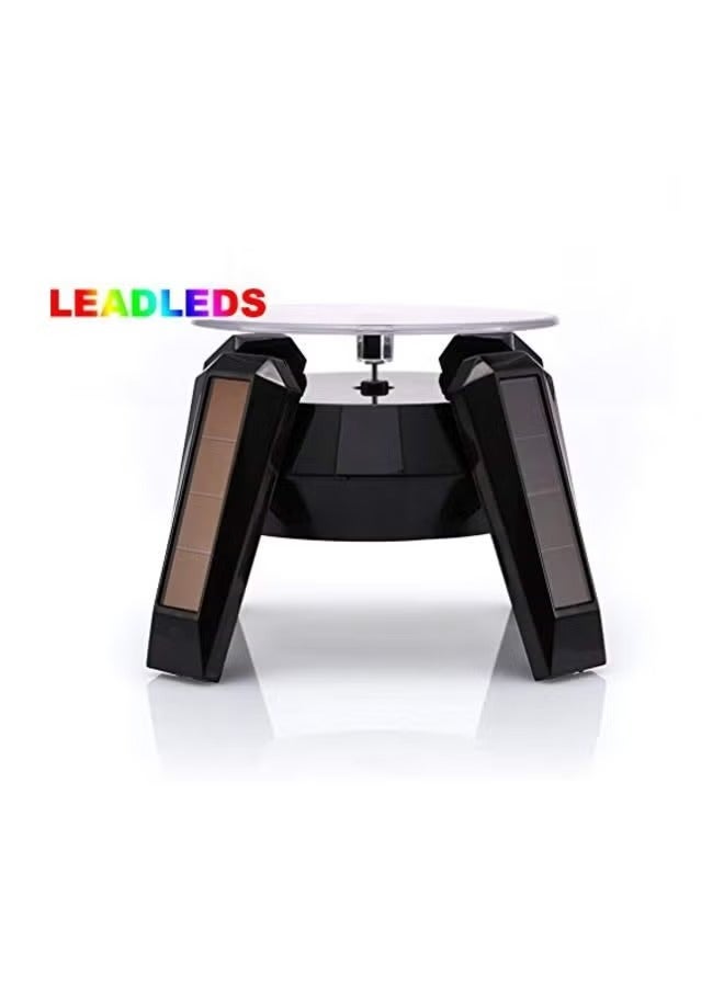 ليد ليدز حامل عرض دوار مع ضوء LED أسود/شفاف - Image 4