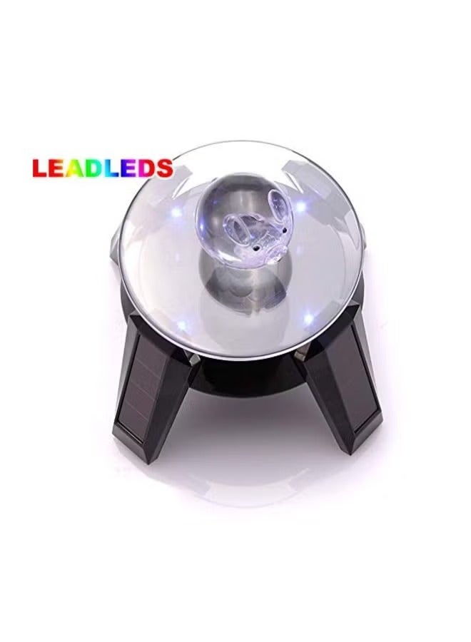 ليد ليدز حامل عرض دوار مع ضوء LED أسود/شفاف - Image 3