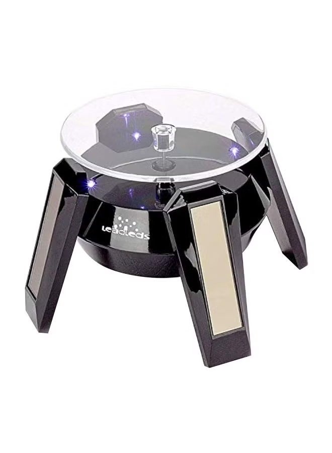 ليد ليدز حامل عرض دوار مع ضوء LED أسود/شفاف - Image 1