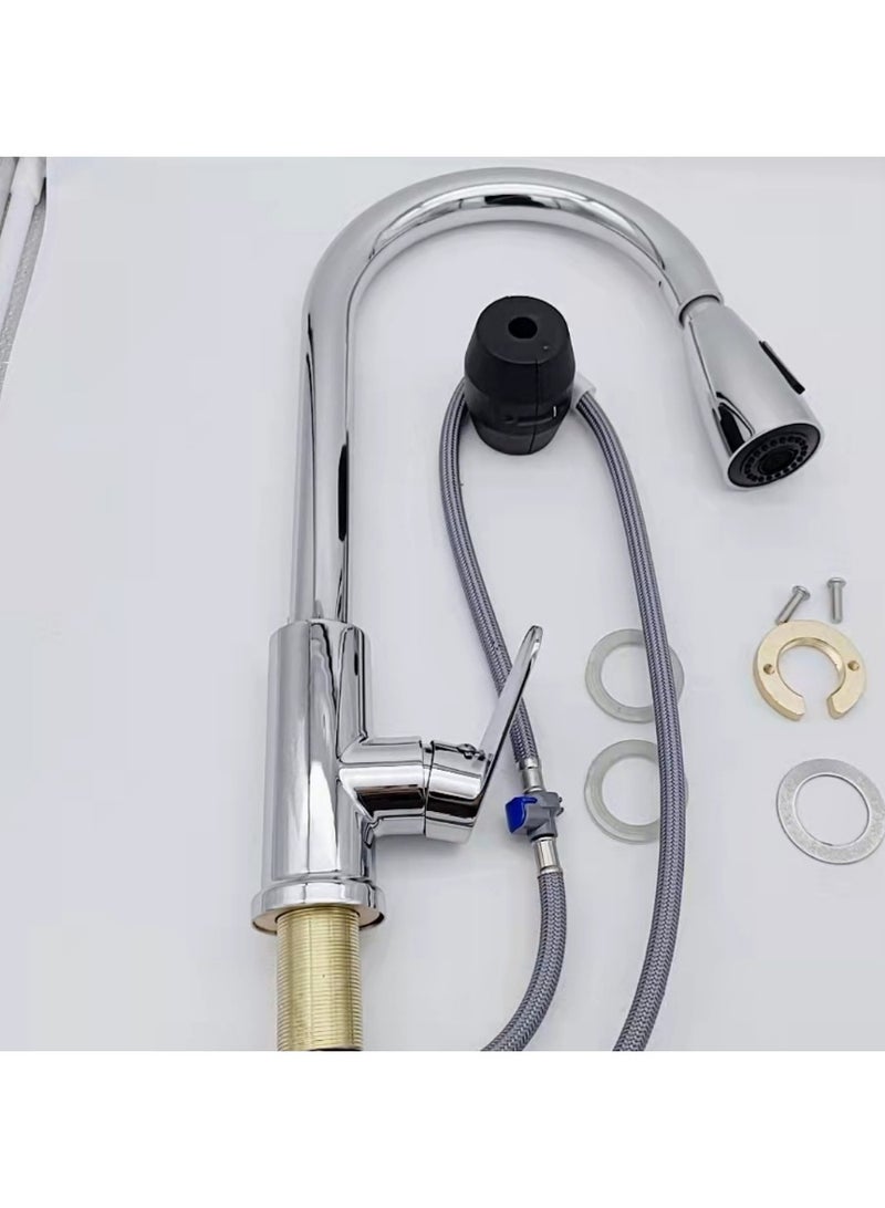 Base kitchen mixer with pull-out sprayer, chrome - Image 2