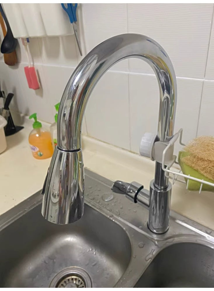 Base kitchen mixer with pull-out sprayer, chrome - Image 3