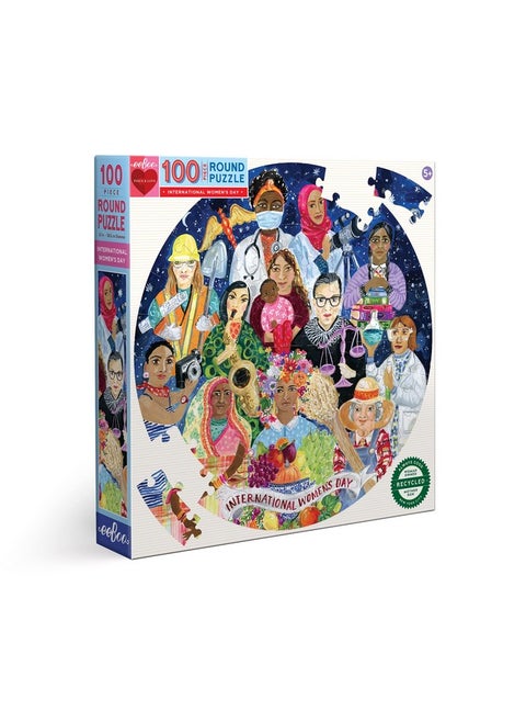: International Women'S Day 100 Piece Round Puzzle Perfect Project For Little Hands Aids In Development Of Pattern And Shape Offers Children A Challenge
