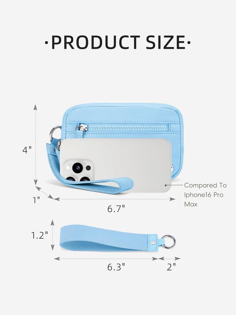 WESTBRONCO Wristlet Wallets for Women â€“ RFID Blocking Quilted Nylon Phone Wallet, Card Holder Purse for Travel & Everyday Use - Image 2