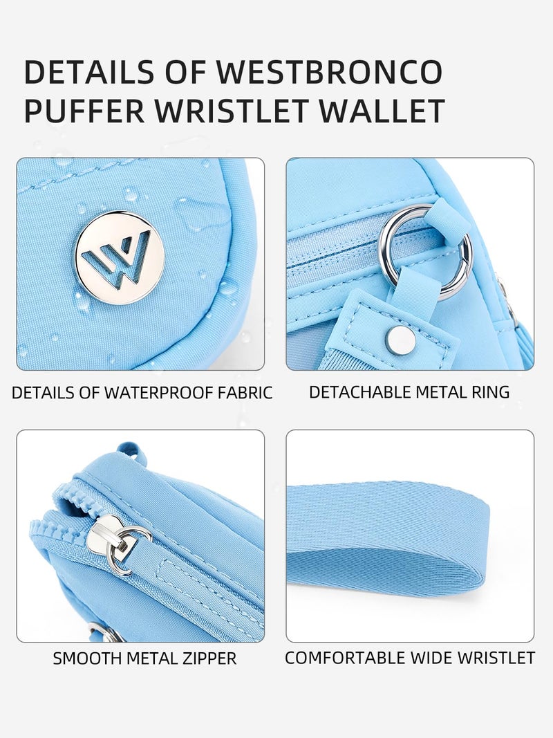 WESTBRONCO Wristlet Wallets for Women â€“ RFID Blocking Quilted Nylon Phone Wallet, Card Holder Purse for Travel & Everyday Use - Image 5
