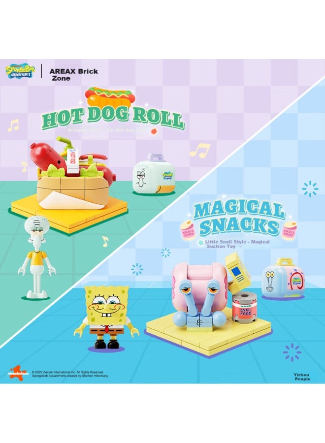 Qiji Spongebob Blind Box Official Building Block Assembly Toy Collaboration Trendy Toy Children's Ornament Boys Girls New Year Gift - Image 3