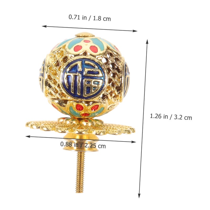 Retro Colorful Ceramic Teapot Lid Knob Replacement Handle For Kitchen Kettle - Image 3