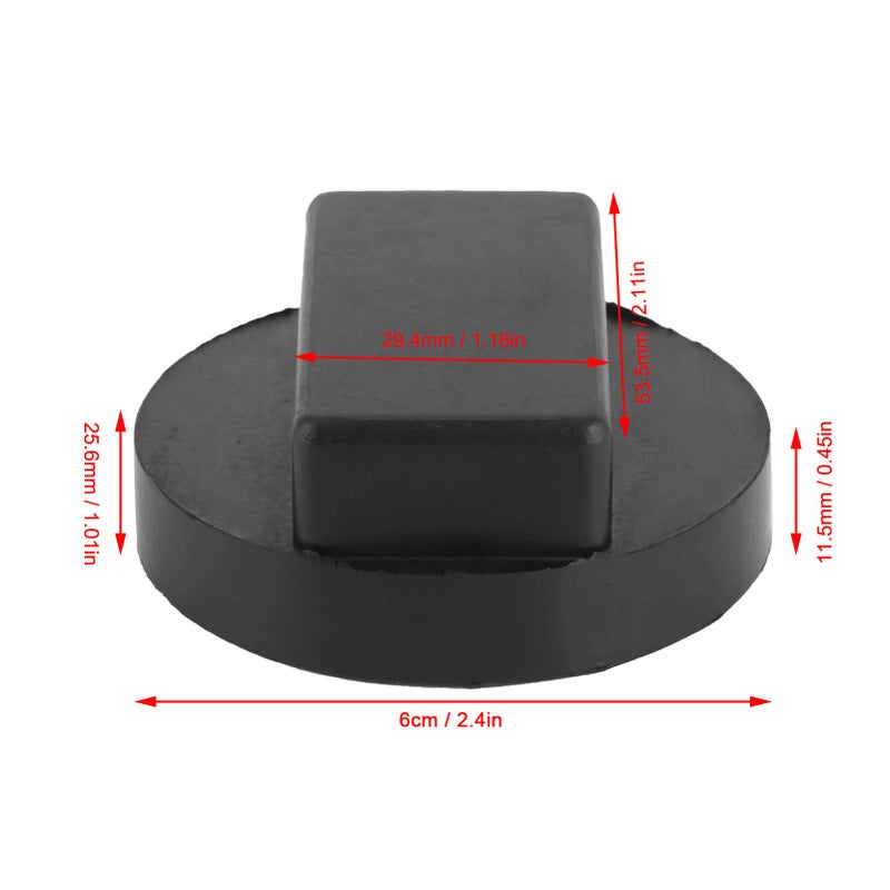 Rubber Car Jack Lift Pad 6cm Diameter Durable Protection for Vehicle Maintenance - Image 3