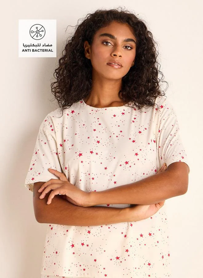 سبلاش فيڤ طقم تي شيرت وشورت بطبعة كاملة