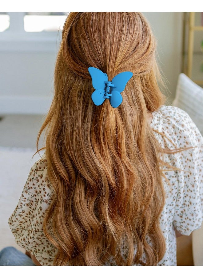 HAIMEIKANG 6 PCS HAIMEIKANG Matte Butterfly Hair Accessories - Non-Slip Hair Claws for Women and Girls, Strong Hold for Thin, Medium or Thick Hair, Heart Shape  - Image 4