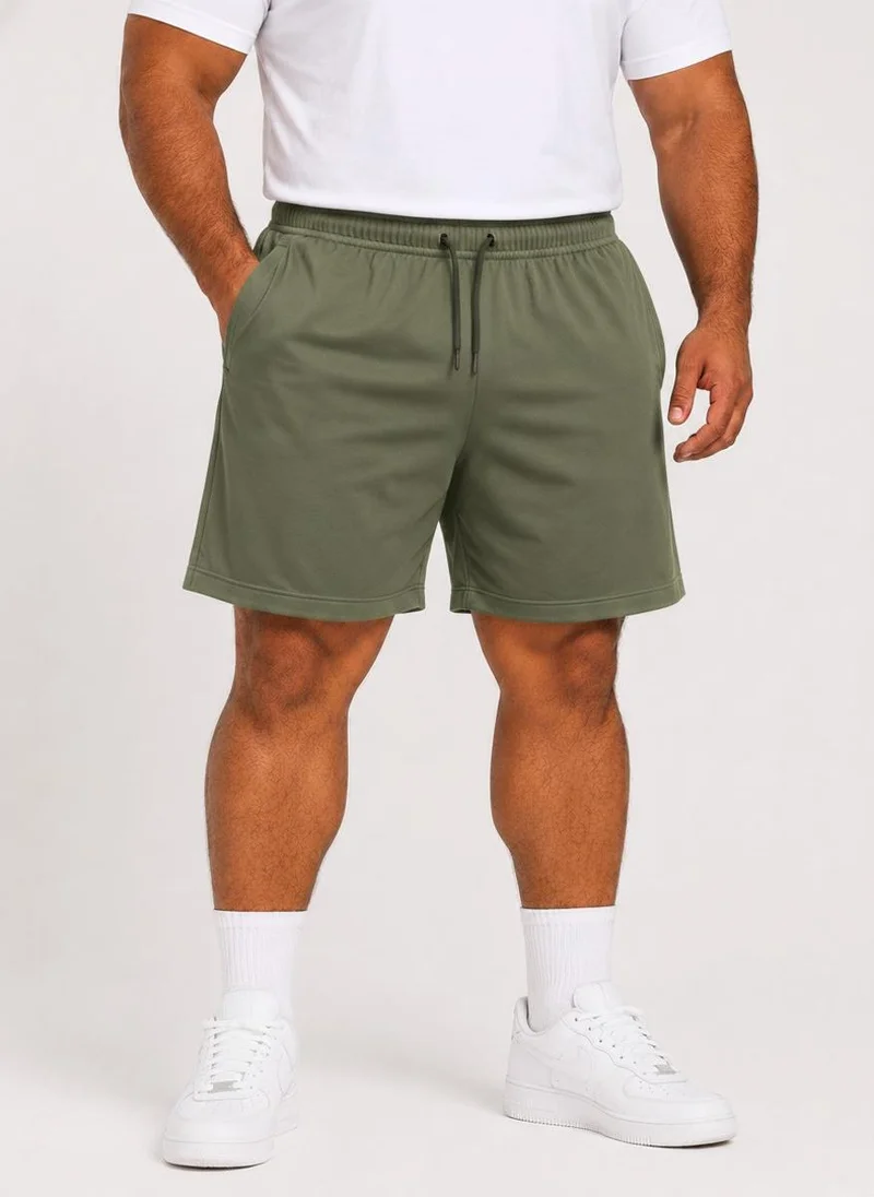 بريما إيس رجالي Shorts عشاق الجيم بريميوم Olive Green