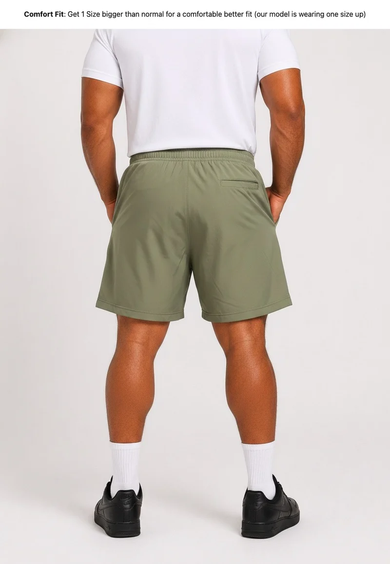 بريما إيس رجالي Shorts عشاق الجيم بريميوم Olive Green
