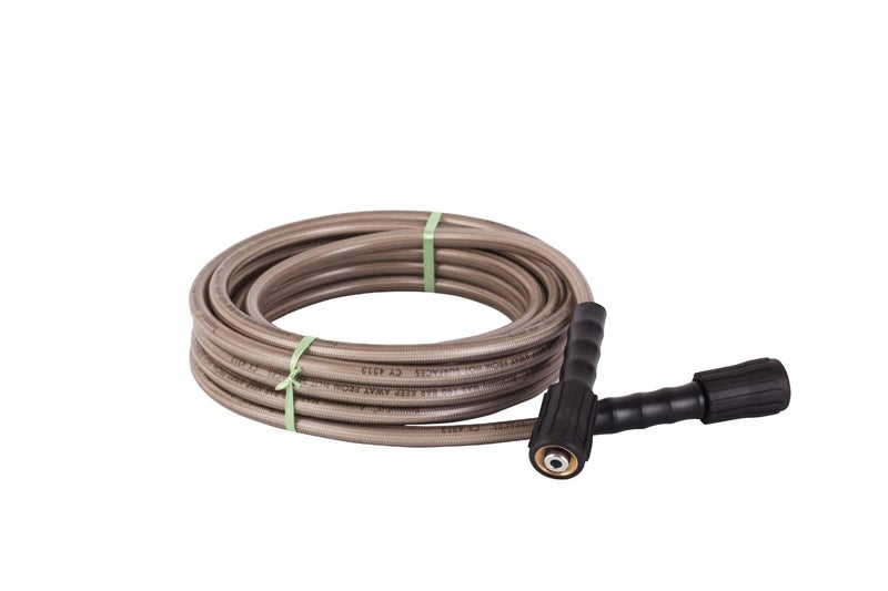 Shoppingekart 7 mtr Washer Hose for high Pressure car Washing Pipe M22 Connector Compatible with Gaocheng Cazar Ballorex JPT STARQ BoseVantro Btali etc Length 7 MeterColor GrayWhite  - Image 1