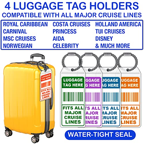 Pelto Cruise Ship Essentials 2025 Must Haves - Cruise Luggage Tags Holder, Cruise Approved Non-Surge Power Strip, Magnet Hooks, Lanyard, Towel Bands. Cruise Accessories for All Cruise Lines - Image 3