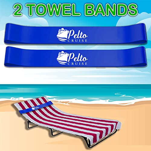 Pelto Cruise Ship Essentials 2025 Must Haves - Cruise Luggage Tags Holder, Cruise Approved Non-Surge Power Strip, Magnet Hooks, Lanyard, Towel Bands. Cruise Accessories for All Cruise Lines - Image 4