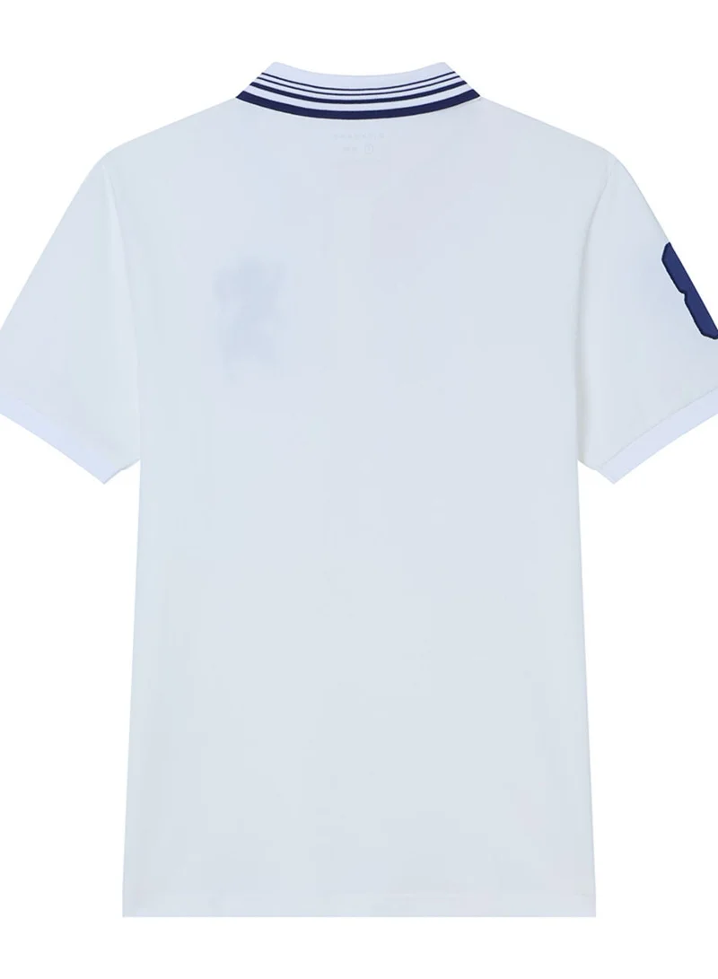 GIORDANO  Men’s Cotton Slim Polo with 3D Lion Embroidery for Men | Best Price UAE