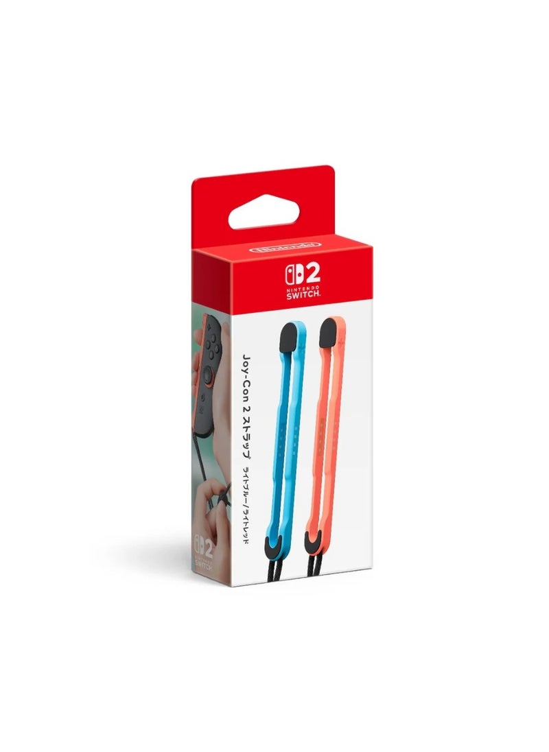 Joy-Con 2 Strap Set Light Blue / Light Red Nintendo Switch 2 Edition - Controller Wrist Strap Pair