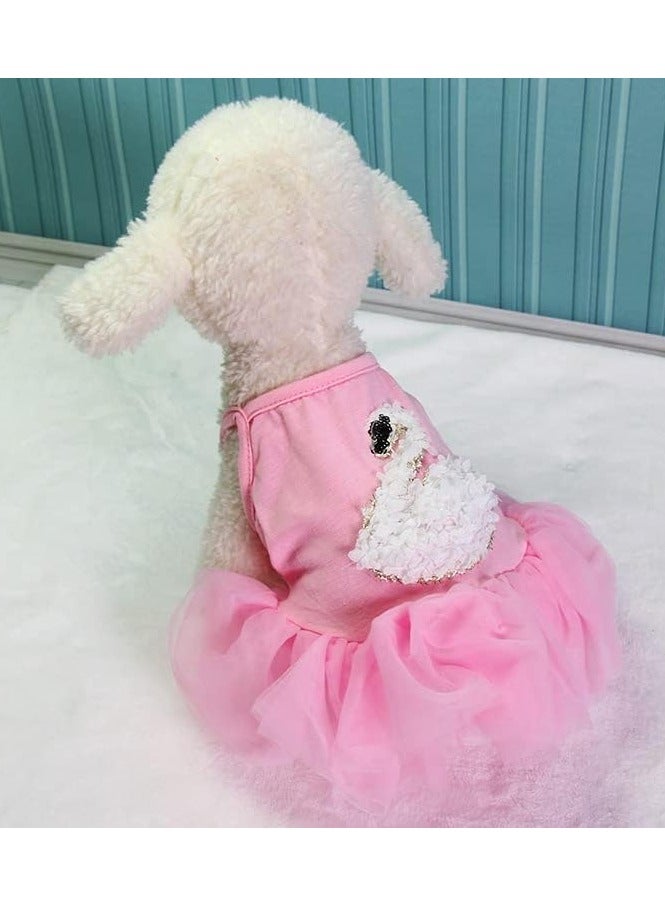 A.M Pet Swan Fairy Dress for Small Dogs and Cats, Puppy Clothes, Princess Tutu Skirt, Chihuahua, Yorkies, Pet Clothes for Cats - Image 5