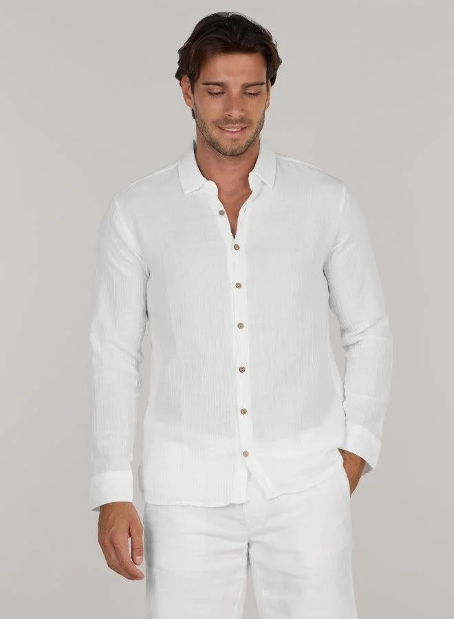Just Nature Regular Fit Cotton Resort Shirt