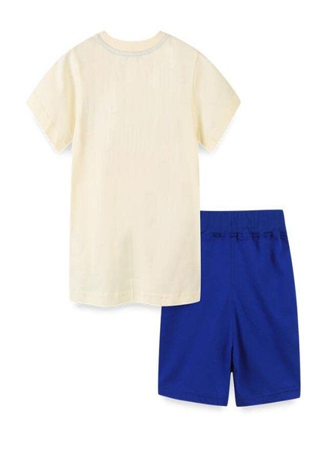 warmstraw Baby Boy Summer Short Sets Clothes Cotton T-Shirt Short Set Rainbow Cartoon Car Print 18-24M - Image 2