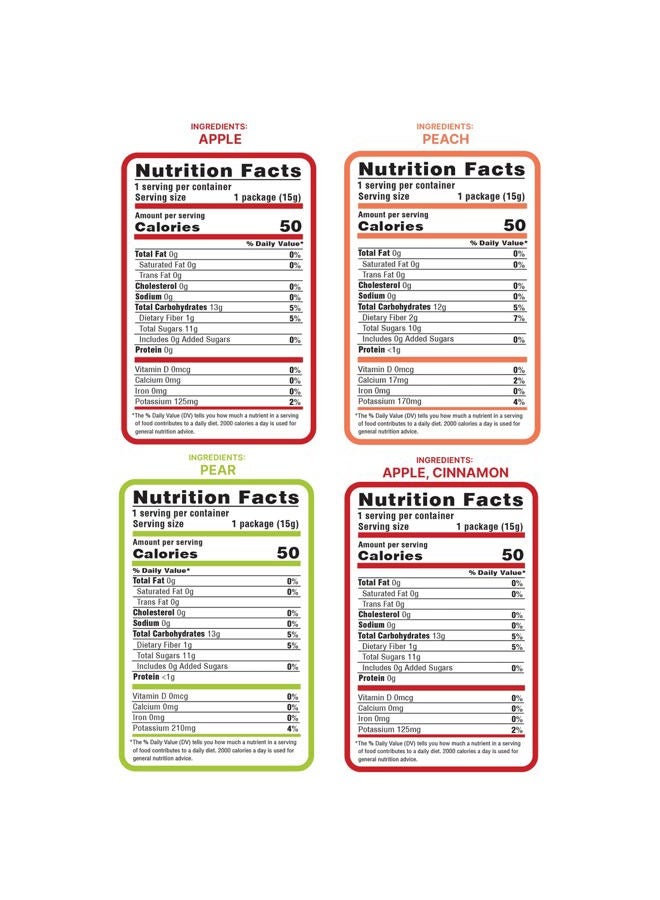 Nature's Turn Freeze-Dried Fruit Snacks - Orchard Variety Pack - Perfect For School Lunches or an On-The-Go Snack - No Sugar Added, Non GMO, Gluten Free, Nothing Artificial (0.53oz) 16-Pack - Image 2
