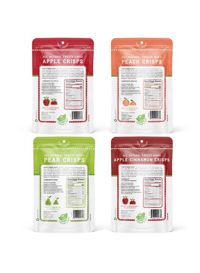 Nature's Turn Freeze-Dried Fruit Snacks - Orchard Variety Pack - Perfect For School Lunches or an On-The-Go Snack - No Sugar Added, Non GMO, Gluten Free, Nothing Artificial (0.53oz) 16-Pack - Image 3