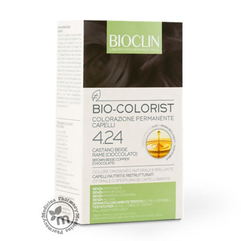 BIO-COLORIST 4.24 BROWN BEIGE COPPER (CHOCOLATE)