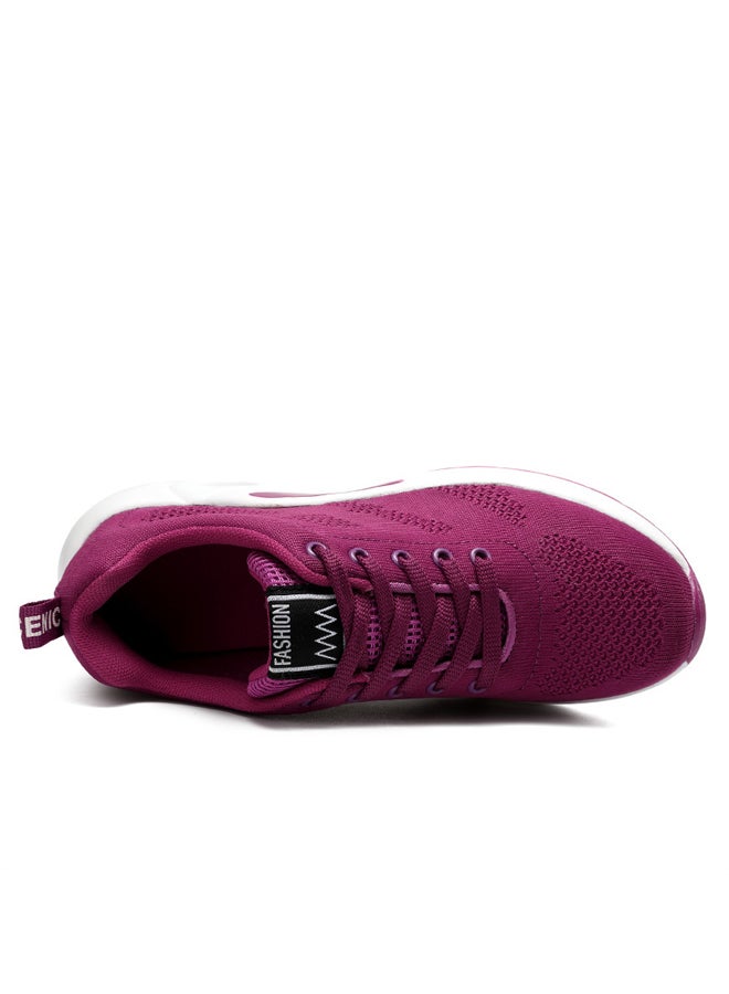 Women Lace-up Air CushionCRunning Shoes Soft-soled Sneakers  - Image 2