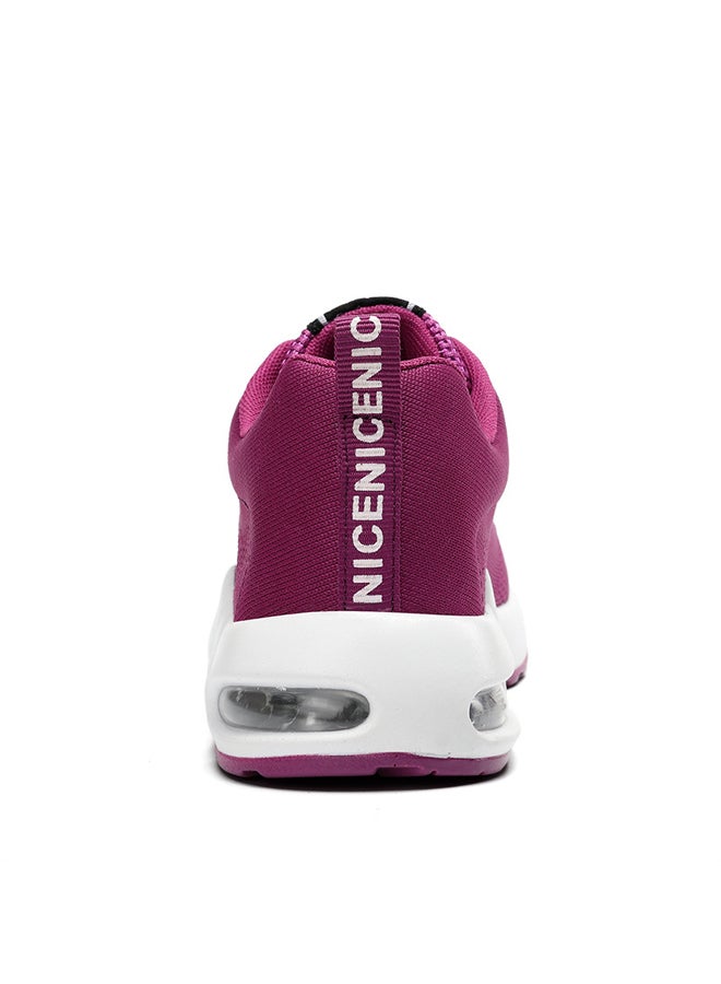 Women Lace-up Air CushionCRunning Shoes Soft-soled Sneakers  - Image 3