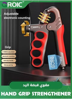GROIC Hand Grip Strength Trainer Exerciser,Upgraded Strengthener Adjustable Resistance Gripper Exerciser with Counte for Athletes Sports  - Image 2