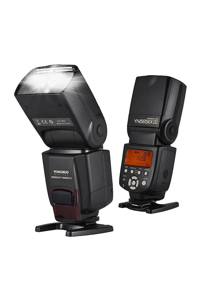 YONGNUO - YONGNUO YN565EX III/N Wireless TTL Slave Flash Speedlite GN58 High Speed Recycling System Supports USB Firmware Upgrade for Nikon DSLR Camera - Image 1