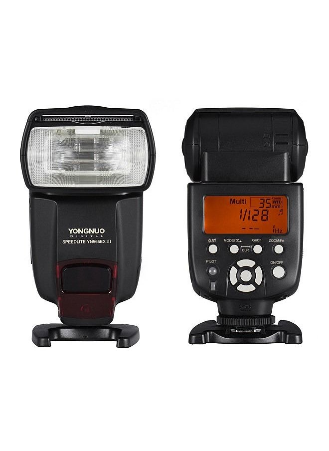 YONGNUO - YONGNUO YN565EX III/N Wireless TTL Slave Flash Speedlite GN58 High Speed Recycling System Supports USB Firmware Upgrade for Nikon DSLR Camera - Image 1