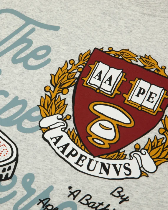 AAPE AAPEUNVS moonface graphic tee