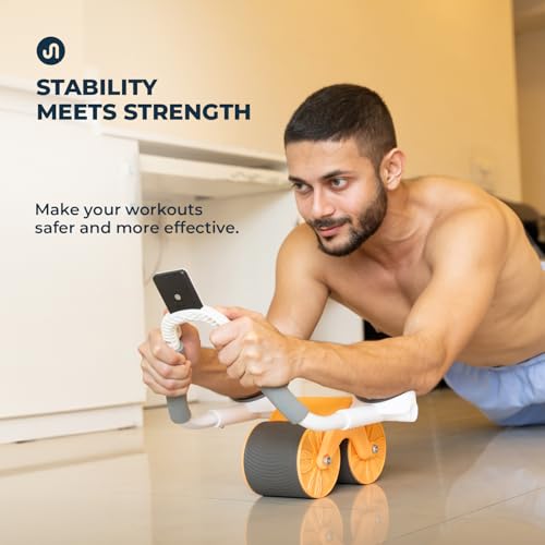 Bodyband Abs Roller for Men & Women Automatic Rebound Abs Roller Wheel for Home Workout, Gym Ab Roller for Men Abs Workout Equipment for Abdominal For Home With Knee Mat ABSolute Abroller Multicolor - Image 3