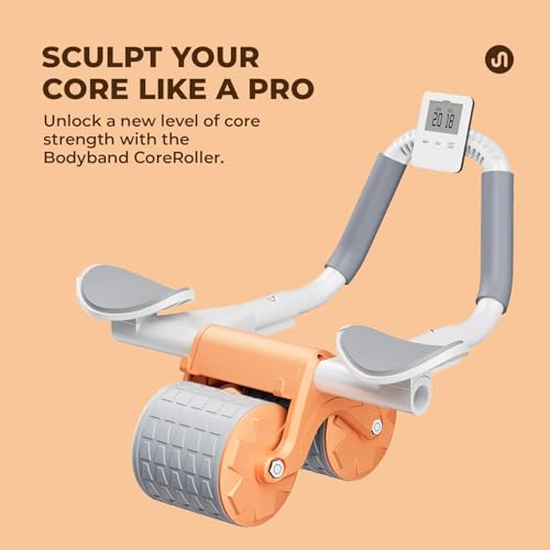Bodyband Abs Roller for Men & Women Automatic Rebound Abs Roller Wheel for Home Workout, Gym Ab Roller for Men Abs Workout Equipment for Abdominal For Home With Knee Mat ABSolute Abroller Multicolor - Image 2