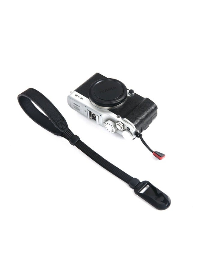 Backpacker S90 Camera Strap SLR Wristband Quick-fitting Buckle Combination Shoulder Strap Micro SLR Creative Backpack Accessories-Color:S80 Leather Wristband Black  - Image 1