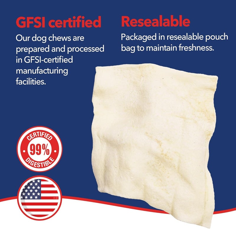 Pet Factory 100% Made in USA Beefhide Chips Dog Chews, Natural Flavor, Treats for Dogs - 8oz/1 Pack - Image 4