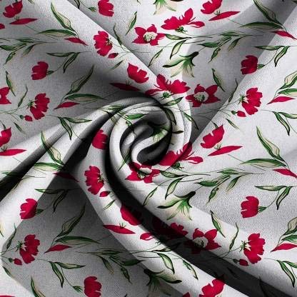 MORADO® 3D Printed Glace Cotton 144 TC Double Bedsheet with 2 King Size Pillow Covers, White Red Flower - Image 5