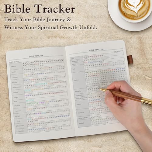 PAPEJOON Leather Christian Bible Journal for Men, Prayer Journal for Scripture Study & Daily Devotional, Undated Church Notes Notebook, Jesus Religious Faith Gifts for Pastor, Graduation, Brown - Image 5