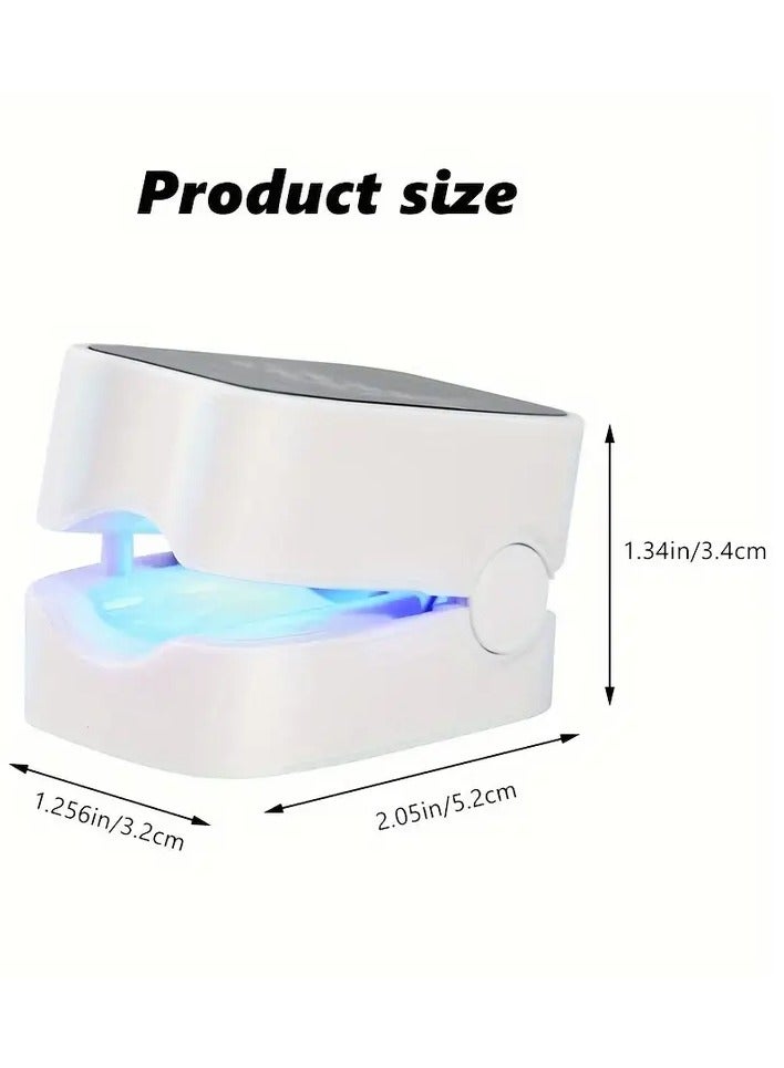 Rozino Compact UV LED Nail Relax Device, Rechargeable Lithium Battery, USB Charging, Ergonomic Design with Digital Display - Portable, Unscented Treatment for Healthy-Looking Fingernails and Toenails, Low Voltage Operation - Image 4