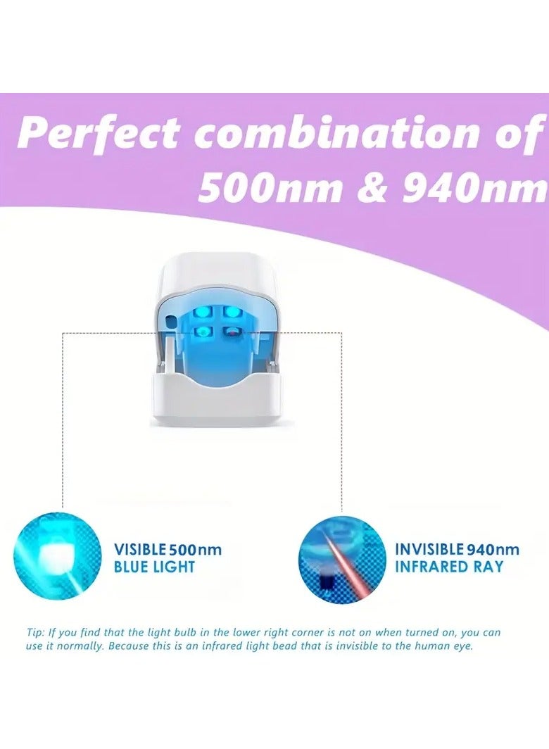 Rozino Compact UV LED Nail Relax Device, Rechargeable Lithium Battery, USB Charging, Ergonomic Design with Digital Display - Portable, Unscented Treatment for Healthy-Looking Fingernails and Toenails, Low Voltage Operation - Image 5