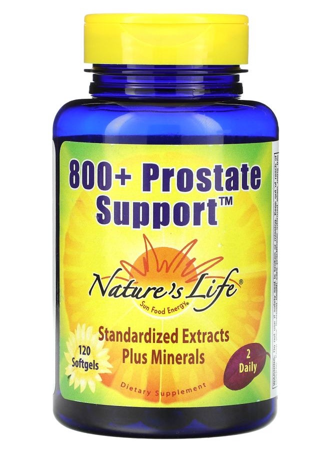 Nature's Life 800+ Prostate Support 120 Softgels 