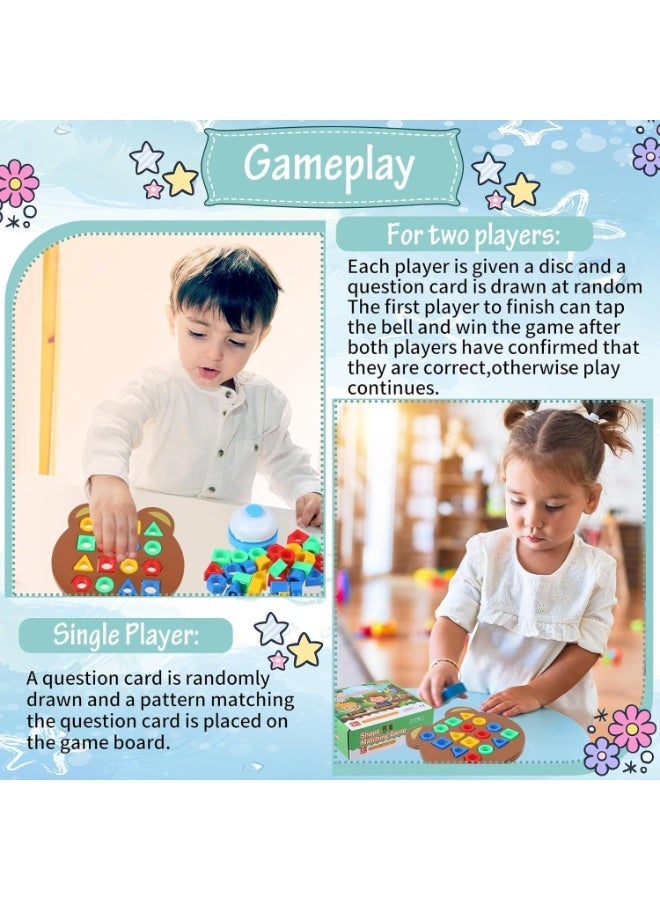 Children Learning and Educational Geomatric Shape Puzzle Game, Kids Toys for 2-5 Years Boy, Games for Baby and Toddler Board Games, Toys for 6 Year Old Boy Fun Girl Gift for Kids Zone - Image 3