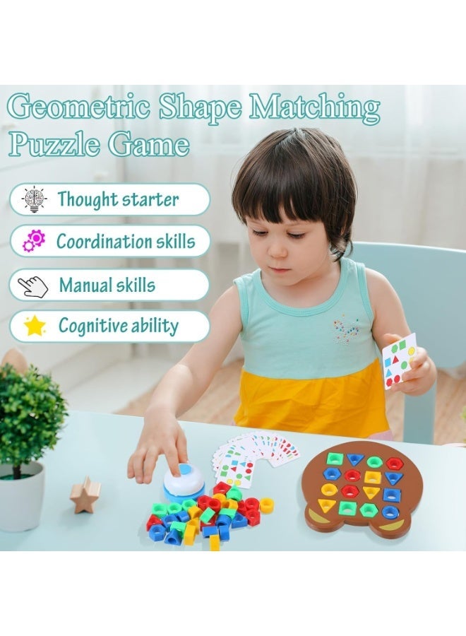 Children Learning and Educational Geomatric Shape Puzzle Game, Kids Toys for 2-5 Years Boy, Games for Baby and Toddler Board Games, Toys for 6 Year Old Boy Fun Girl Gift for Kids Zone - Image 4