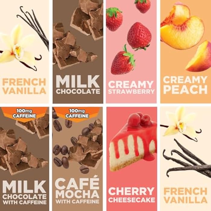 Ensure Max Protein Nutrition Shakes, Variety Pack, With 30g of Protein, 1g of Sugar, Nutrients to Support Immune System Health, High Protein Shake, 11 fl oz, Pack of 8, Liquid - Image 2