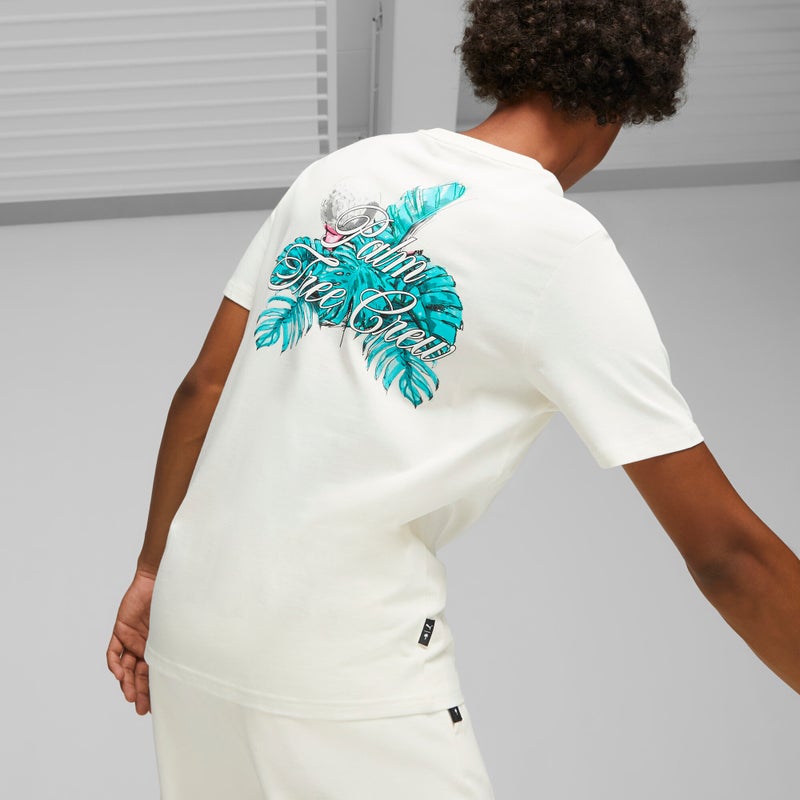 بوما تيشيرت مزين برسومات PUMA x PALM Tree Crew للرجال - Image 4