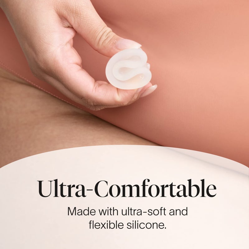 Cora Menstrual Period Cup | Comfortable, Easy to Use | Soft, Medical Grade Silicone | Flexible Fit | Leak Protection, Foldable, Sustainable, Reusable Alternative to Tampons/Pads (Size 1) - Image 5