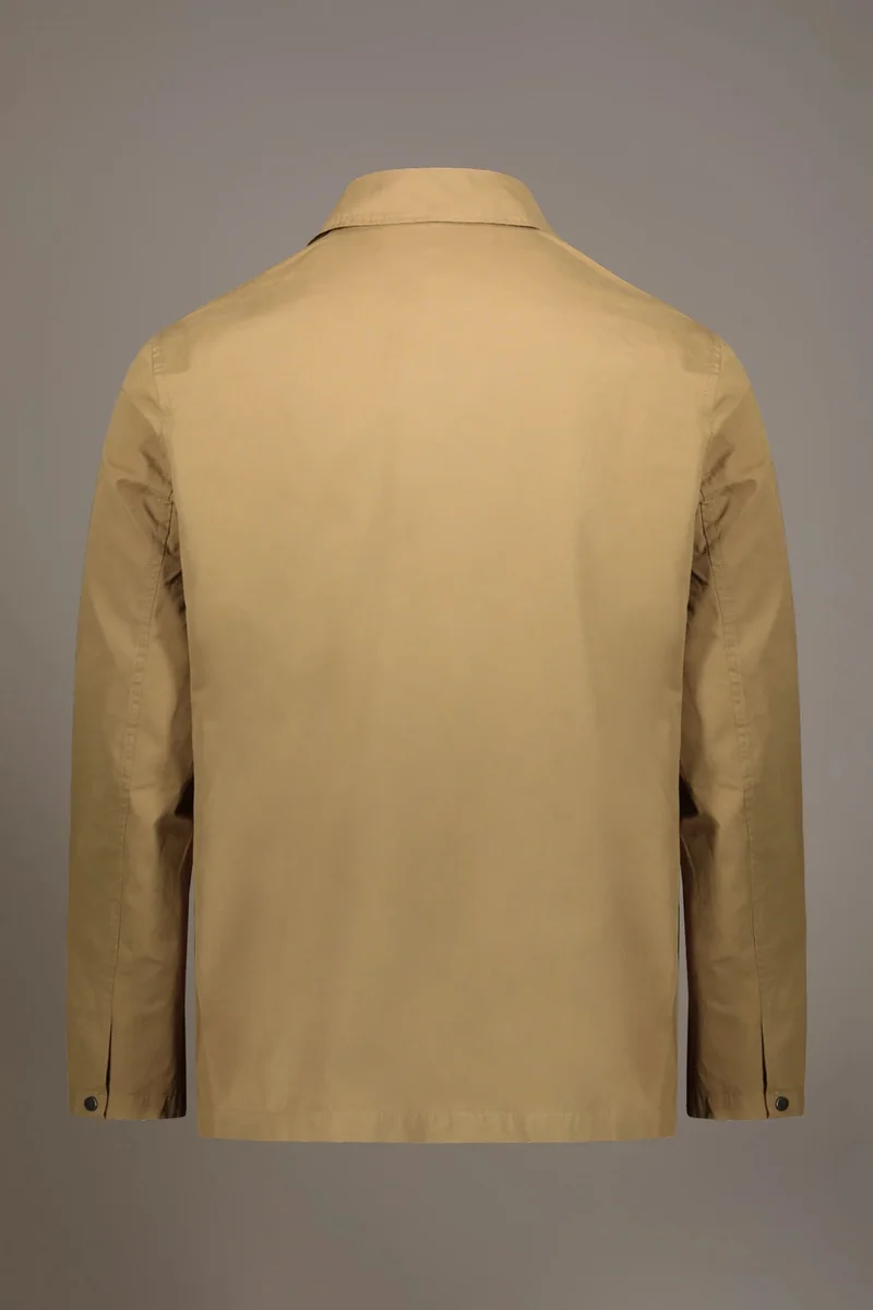Doppelganger Green Coated fabric jacket with snaps - Olive Green for Men | Best Price UAE