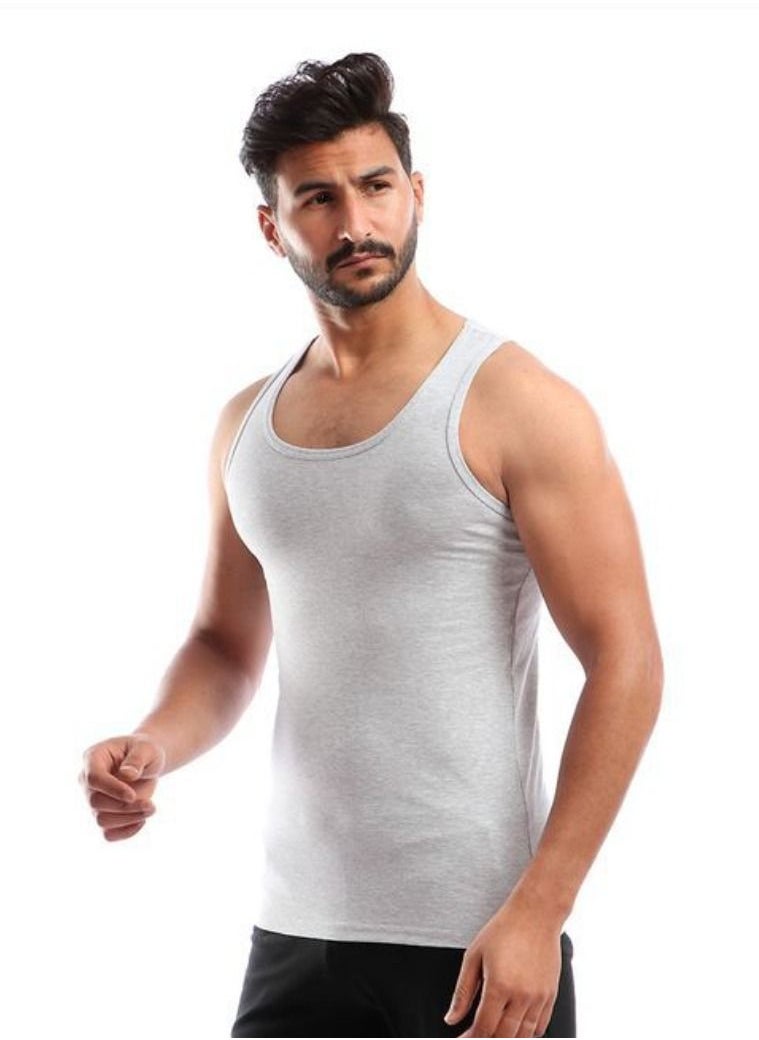 Dabbagh - Set of three cotton men's sleeveless undershirts - Image 1