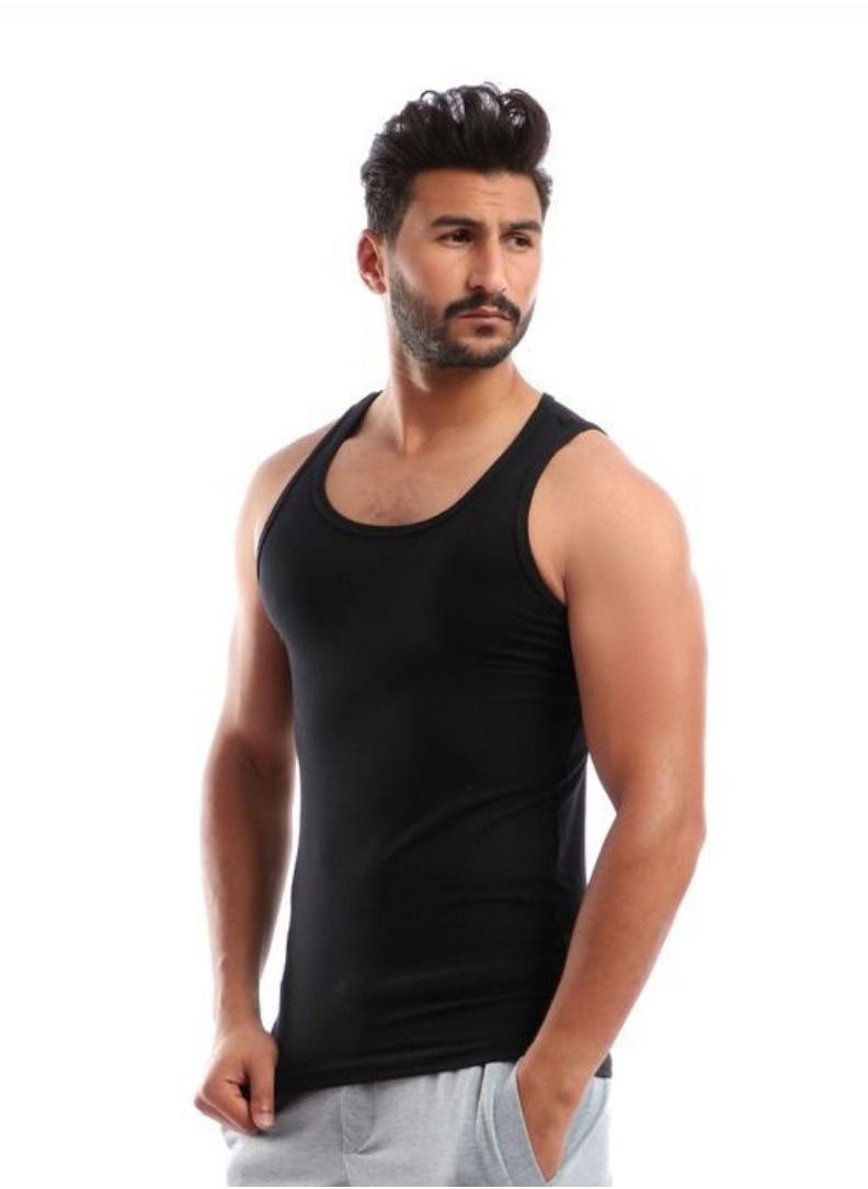 Dabbagh - Set of three cotton men's sleeveless undershirts - Image 1