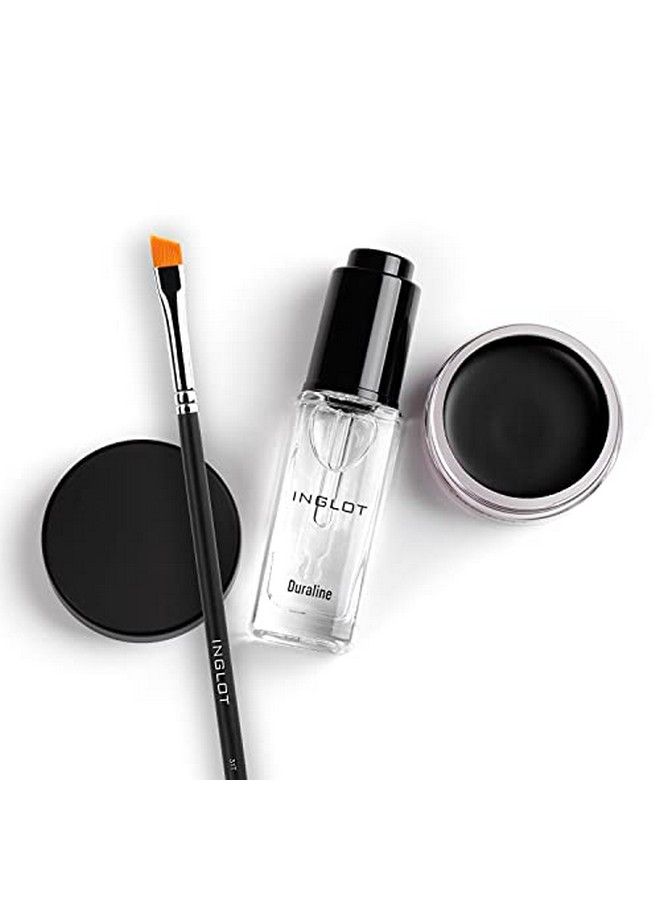 Inglot Eye Essentials Set : Duraline + AMC Eyeliner Gel 77 + Makeup Brush 31T : - Image 1